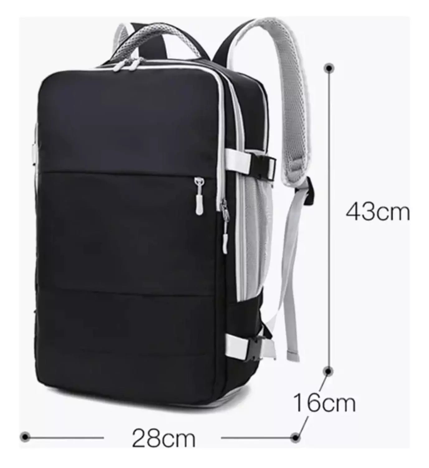 Mochila de Viaje para Equipaje de Mano con USB