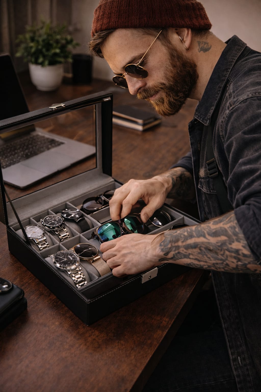 Organizador de Relojes y Lentes